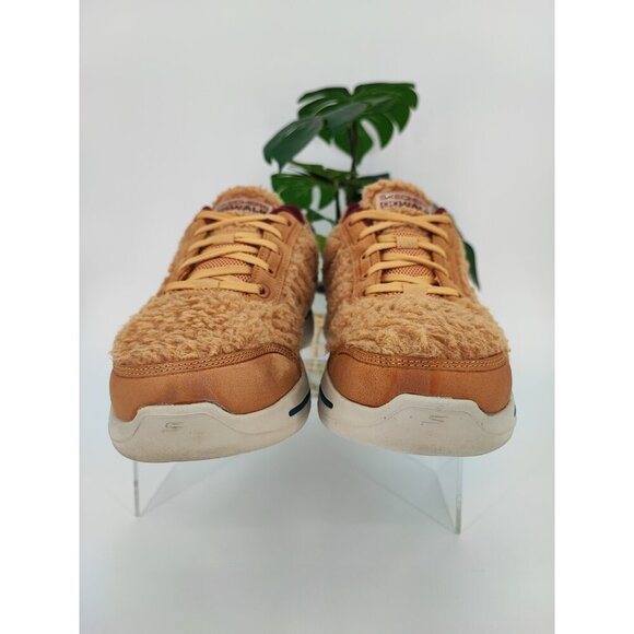 Skechers Men's Go Walk Arch Fit Snow Bound Tan Sherpa Sneaker Size 8.5 US - Picture 2 of 8